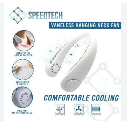Portable Bladeless Hanging Neck Fan - (IMPORTED)