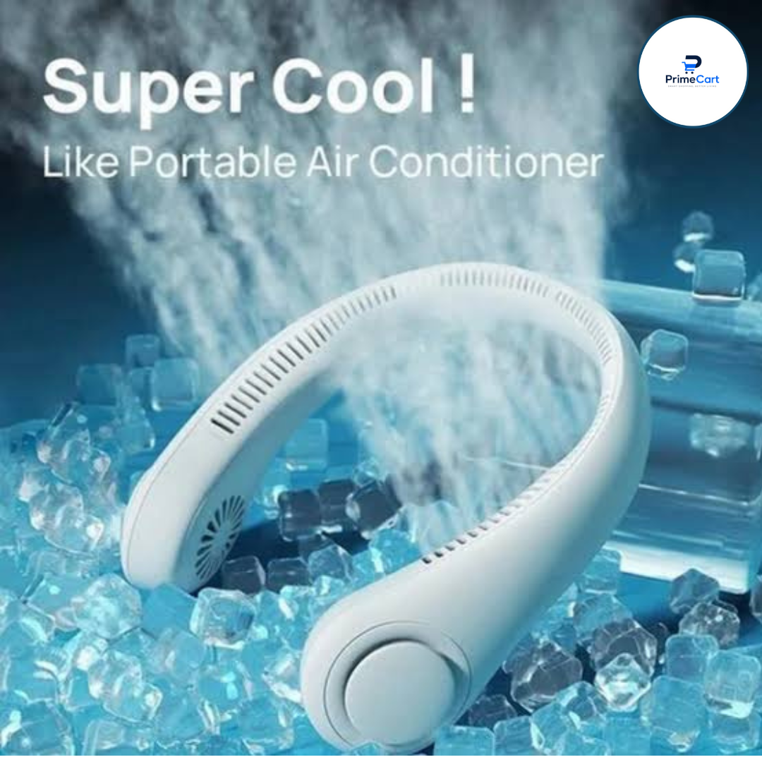Portable Bladeless Hanging Neck Fan - (IMPORTED)